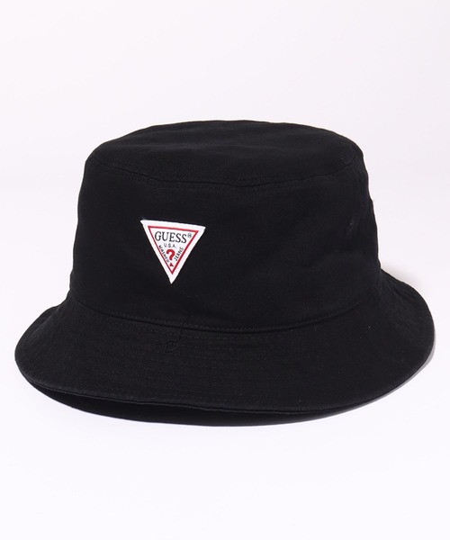 Guess（ゲス）の「【GUESS/ゲス】コットンツイル ワンポイントバケットハット（ハット・メンズ・ホワイト/ベージュ/ブラック・FREE）」の11枚目の写真