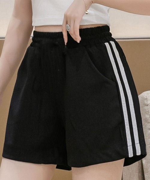 Grandeir（グランディール）の「ボーダーラインショートパンツ（その他パンツ・レディース・ホワイト/ブラック・M/LARGE）」の3枚目の写真