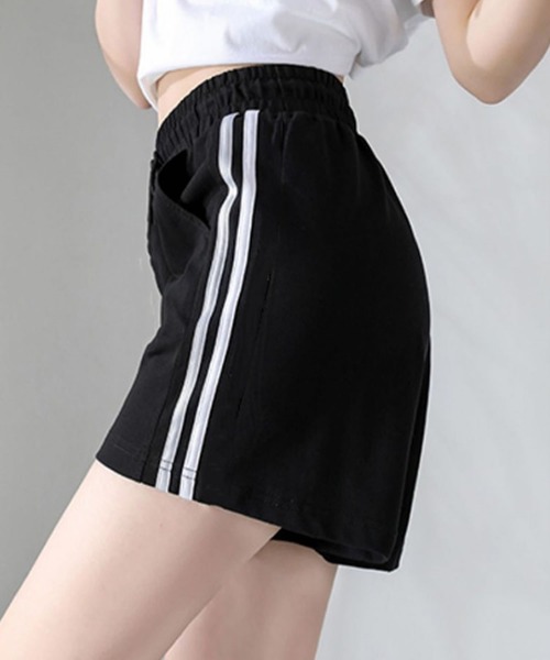 Grandeir（グランディール）の「ボーダーラインショートパンツ（その他パンツ・レディース・ホワイト/ブラック・M/LARGE）」の6枚目の写真