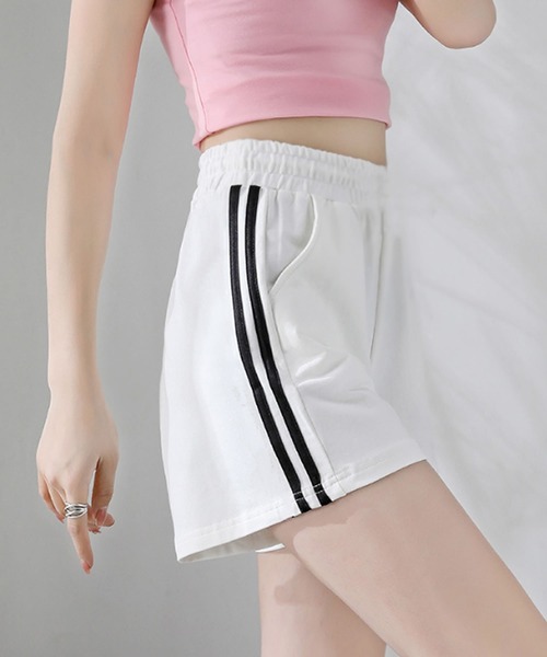 Grandeir（グランディール）の「ボーダーラインショートパンツ（その他パンツ・レディース・ホワイト/ブラック・M/LARGE）」の8枚目の写真