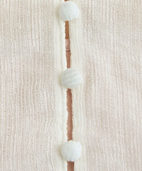 coen（コーエン）の「クレープボリュームバンドカラーブラウス（シャツ/ブラウス・レディース・ライトブルー/ブラック/ベージュ/オフホワイト・M/L）」の9枚目の写真