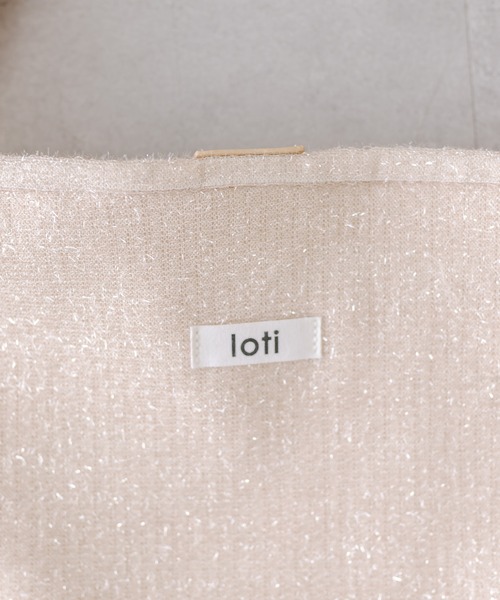 loti（ロティ）の「【3色展開】loti ロゴラメトートバッグ（トートバッグ・レディース・アイボリー/ブラック/シルバー・ONE SIZE）」の9枚目の写真