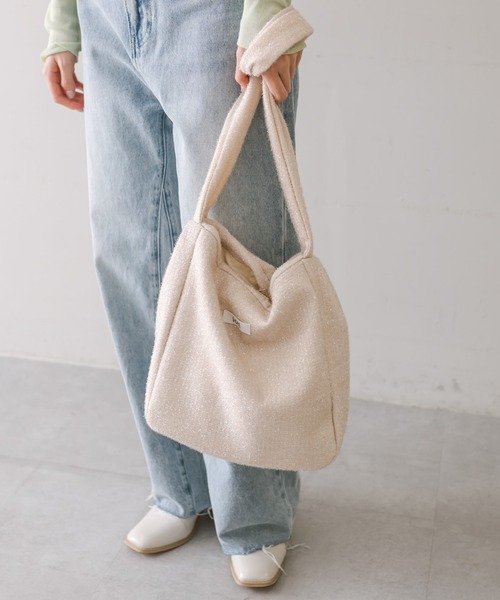 loti（ロティ）の「【3色展開】loti ロゴラメトートバッグ（トートバッグ・レディース・アイボリー/ブラック/シルバー・ONE SIZE）」の17枚目の写真