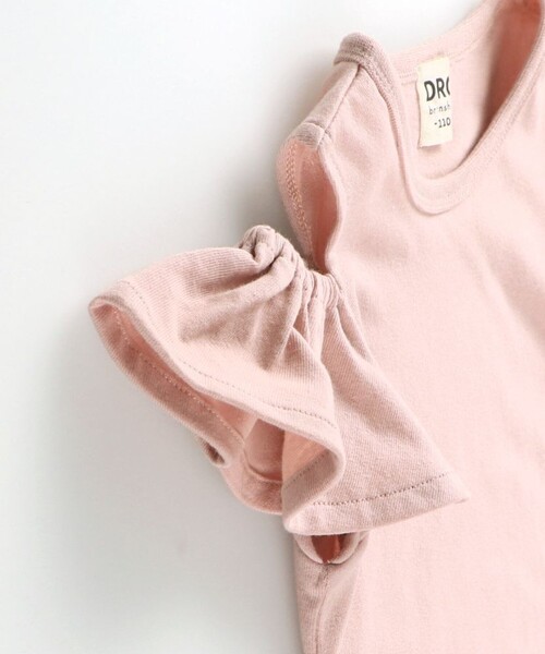 DRC branshes(ディーアールシーブランシェス)の「【WEB限定/DRC/やわらか天竺】肩あきフリル半袖Tシャツ(Tシャツ/カットソー・キッズ・その他4/ブラック/その他3/その他2/その他1/ライトグリーン/グレイッシュベージュ/ピンク・90/130/120/100/110/150/140)」の10枚目の写真