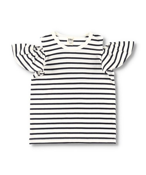 DRC branshes(ディーアールシーブランシェス)の「【WEB限定/DRC/やわらか天竺】肩あきフリル半袖Tシャツ(Tシャツ/カットソー・キッズ・その他4/ブラック/その他3/その他2/その他1/ライトグリーン/グレイッシュベージュ/ピンク・90/130/120/100/110/150/140)」の20枚目の写真