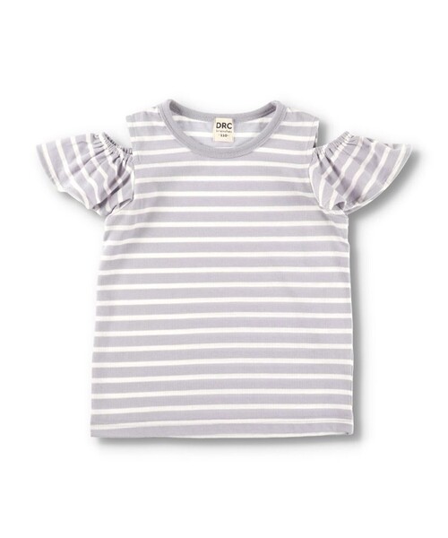 DRC branshes(ディーアールシーブランシェス)の「【WEB限定/DRC/やわらか天竺】肩あきフリル半袖Tシャツ(Tシャツ/カットソー・キッズ・その他4/ブラック/その他3/その他2/その他1/ライトグリーン/グレイッシュベージュ/ピンク・90/130/120/100/110/150/140)」の7枚目の写真