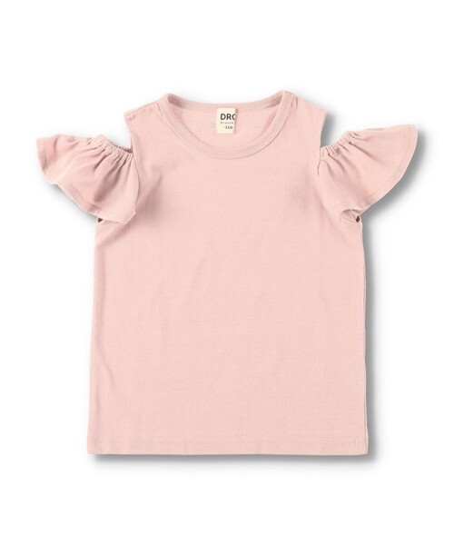DRC branshes(ディーアールシーブランシェス)の「【WEB限定/DRC/やわらか天竺】肩あきフリル半袖Tシャツ(Tシャツ/カットソー・キッズ・その他4/ブラック/その他3/その他2/その他1/ライトグリーン/グレイッシュベージュ/ピンク・90/130/120/100/110/150/140)」の5枚目の写真