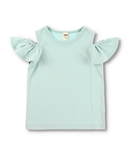DRC branshes(ディーアールシーブランシェス)の「【WEB限定/DRC/やわらか天竺】肩あきフリル半袖Tシャツ(Tシャツ/カットソー・キッズ・その他4/ブラック/その他3/その他2/その他1/ライトグリーン/グレイッシュベージュ/ピンク・90/130/120/100/110/150/140)」の4枚目の写真