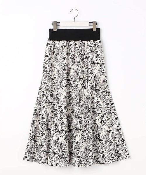 NICOLE white（ニコルホワイト）の「柄デシン ウエストリブ フレアスカート（スカート・レディース・その他4/その他1/その他2/その他3/その他5・FREE）」の7枚目の写真