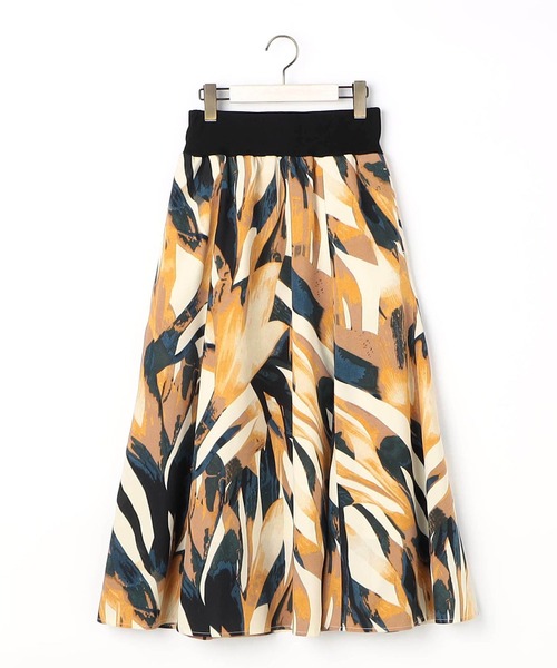 NICOLE white（ニコルホワイト）の「柄デシン ウエストリブ フレアスカート（スカート・レディース・その他4/その他1/その他2/その他3/その他5・FREE）」の10枚目の写真