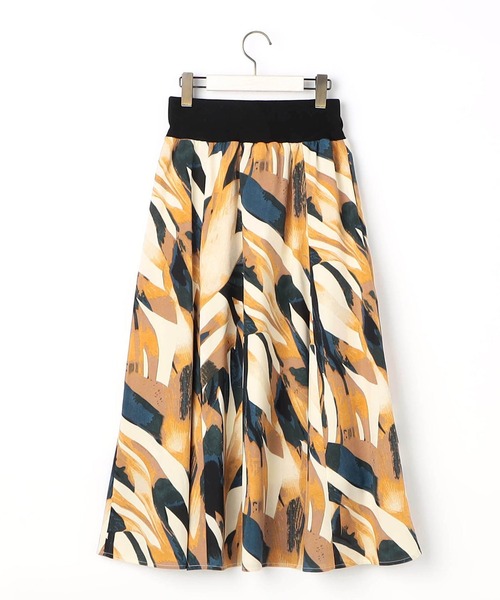 NICOLE white（ニコルホワイト）の「柄デシン ウエストリブ フレアスカート（スカート・レディース・その他4/その他1/その他2/その他3/その他5・FREE）」の11枚目の写真