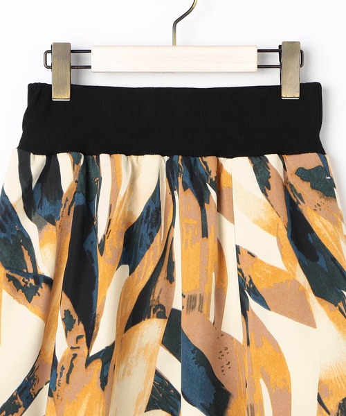 NICOLE white（ニコルホワイト）の「柄デシン ウエストリブ フレアスカート（スカート・レディース・その他4/その他1/その他2/その他3/その他5・FREE）」の12枚目の写真