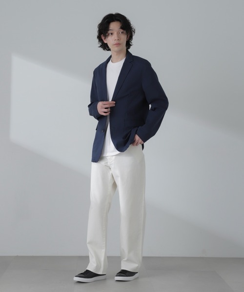 NANO universe（ナノユニバース）の「3D LABO ハイストレッチジャケット(セットアップ可)（テーラードジャケット・メンズ・ブラック/ネイビー/カーキ・L/M/S）」の7枚目の写真