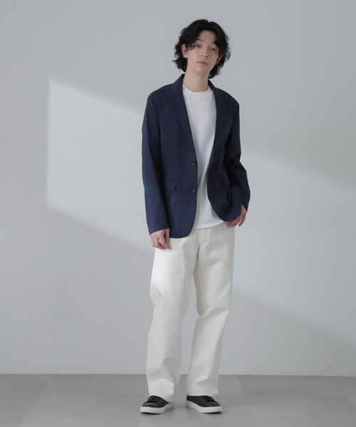 NANO universe（ナノユニバース）の「3D LABO ハイストレッチジャケット(セットアップ可)（テーラードジャケット・メンズ・ブラック/ネイビー/カーキ・L/M/S）」の8枚目の写真