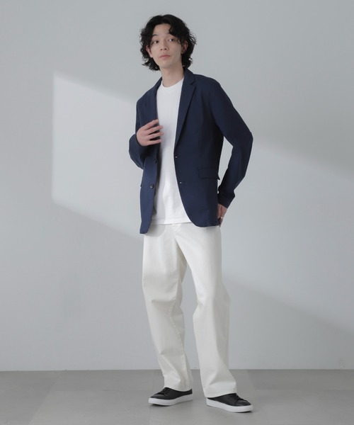 NANO universe（ナノユニバース）の「3D LABO ハイストレッチジャケット(セットアップ可)（テーラードジャケット・メンズ・ブラック/ネイビー/カーキ・L/M/S）」の10枚目の写真