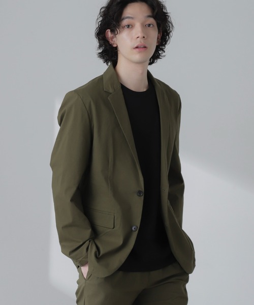 NANO universe（ナノユニバース）の「3D LABO ハイストレッチジャケット(セットアップ可)（テーラードジャケット・メンズ・ブラック/ネイビー/カーキ・L/M/S）」の11枚目の写真