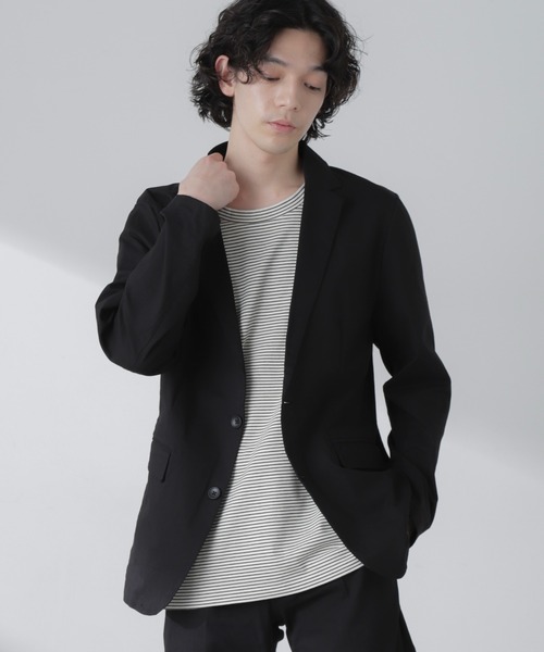 NANO universe（ナノユニバース）の「3D LABO ハイストレッチジャケット(セットアップ可)（テーラードジャケット・メンズ・ブラック/ネイビー/カーキ・L/M/S）」の18枚目の写真