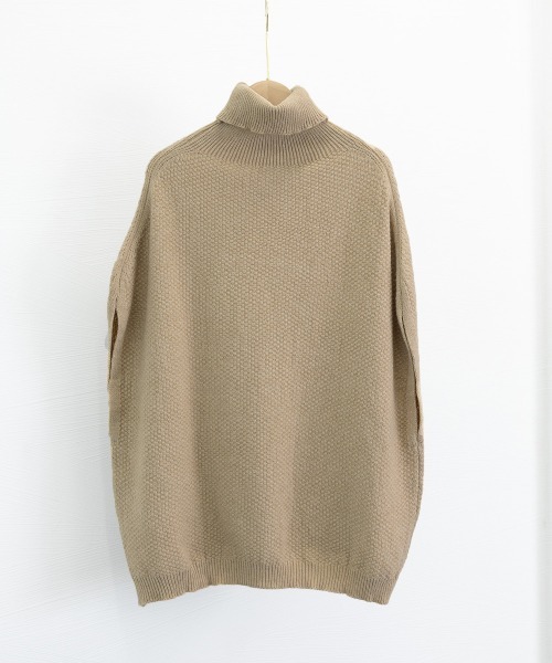 Miniministore(ミニミニストア)の「ニットベスト ジレ タートルネック重ね着(ベスト・レディース・ライトブラウン/ブラック/ライトベージュ/レッド・FREE)」の18枚目の写真