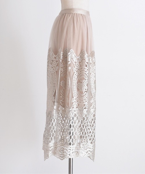エンブロレーススカート(スカート)|Eimee Law(エイミーロウ) エンブロレーススカート(スカート)|Eimee Law(エイミーロウ)