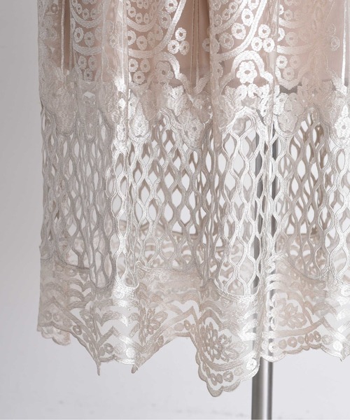 エンブロレーススカート(スカート)|Eimee Law(エイミーロウ) エンブロレーススカート(スカート)|Eimee Law(エイミーロウ)