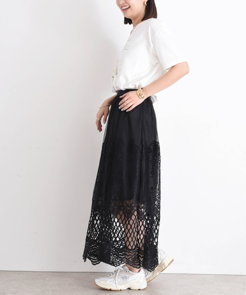 エンブロレーススカート(スカート)|Eimee Law(エイミーロウ) エンブロレーススカート(スカート)|Eimee Law(エイミーロウ)