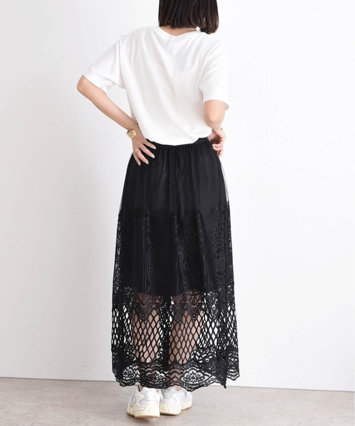 エンブロレーススカート(スカート)|Eimee Law(エイミーロウ) エンブロレーススカート(スカート)|Eimee Law(エイミーロウ)