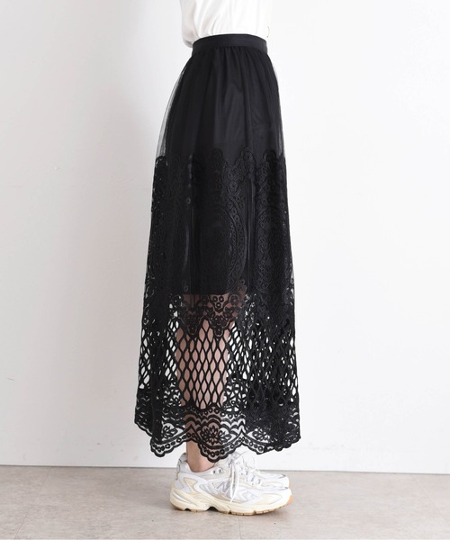 エンブロレーススカート(スカート)|Eimee Law(エイミーロウ) エンブロレーススカート(スカート)|Eimee Law(エイミーロウ)