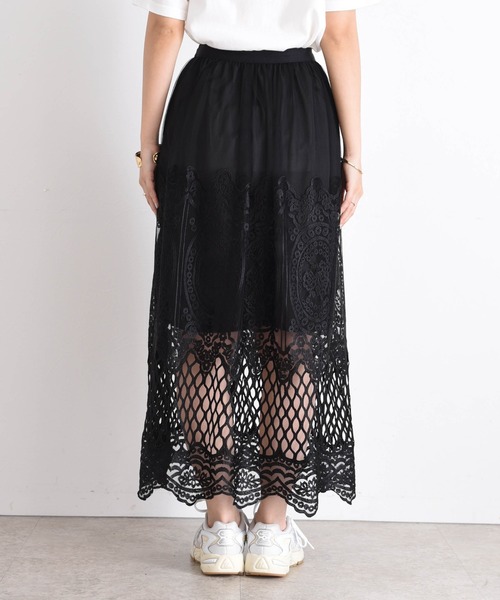 エンブロレーススカート(スカート)|Eimee Law(エイミーロウ) エンブロレーススカート(スカート)|Eimee Law(エイミーロウ)