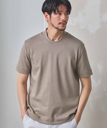 UNION STATION | クールビズ ジャケットの衿を汚さない シルケットスムースクルーネックテーラーT ジャケットインナー専用Tシャツ(Tシャツ/カットソー)
