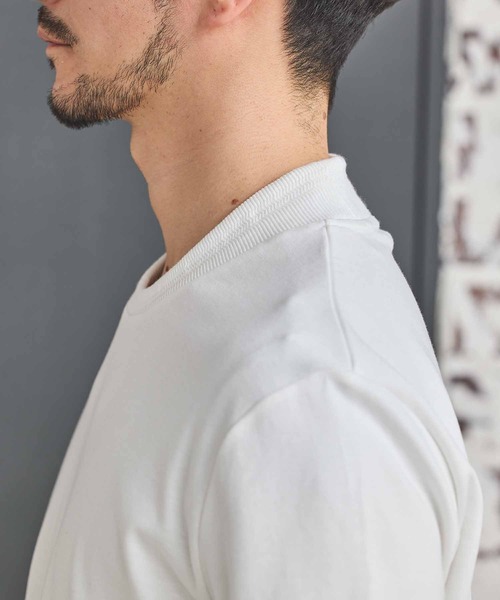 クールビズ ジャケットの衿を汚さない シルケットポンチ Vネック テーラーT　ジャケットインナー専用 MEN'S BIGI｜クールビズ ジャケットの衿を汚さない シルケット