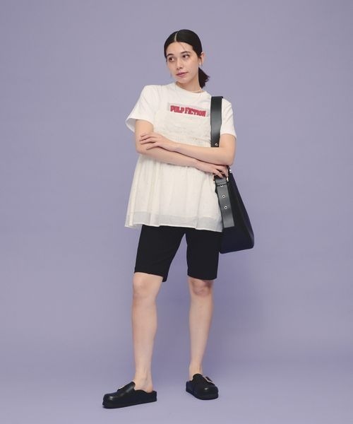 eL(エル)の「【eL】Cutsew Bermuda Pants/113341(その他パンツ・レディース・ブラック/グレー・FREE)」の3枚目の写真