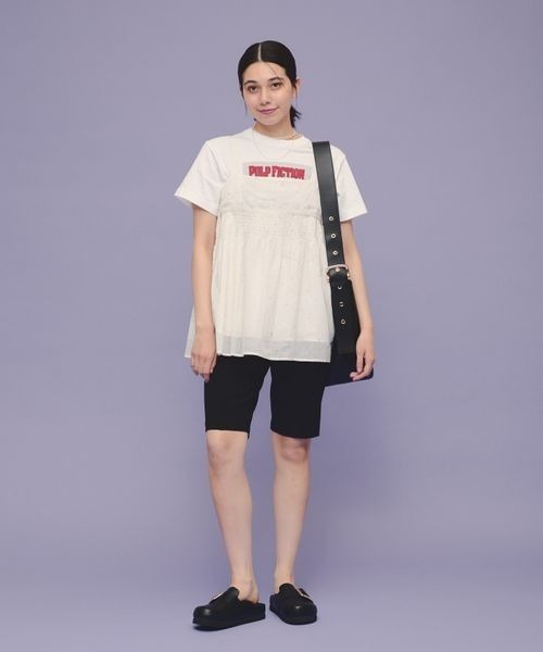 eL(エル)の「【eL】Cutsew Bermuda Pants/113341(その他パンツ・レディース・ブラック/グレー・FREE)」の5枚目の写真