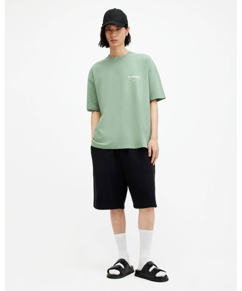 ALLSAINTS(オールセインツ)の「ACCESS OVERSIZED CREW NECK T-SHIRT | ACCESS オーバーサイズ クルー ネック Tシャツ(Tシャツ/カットソー・メンズ・グリーン系その他・S/M/L/XS/XL)」の3枚目の写真