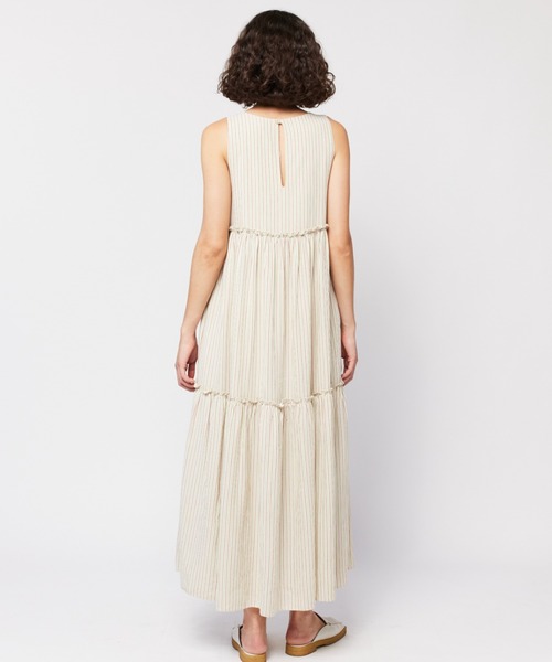 BOBO CHOSES（ボボショーズ）の「Vertical multi striped strap dress（ワンピース・レディース・オフホワイト・S/M/XS）」の4枚目の写真