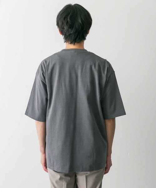 URBAN RESEARCH DOORS(アーバンリサーチドアーズ)の「ミジンボーダーショートスリーブTシャツ(Tシャツ/カットソー・メンズ・ホワイト系その他/グレー系その他/ブラック系その他・LARGE/MEDIUM)」の18枚目の写真