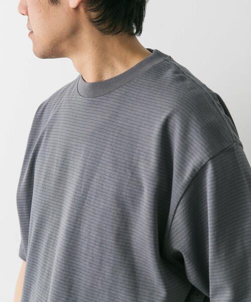 URBAN RESEARCH DOORS(アーバンリサーチドアーズ)の「ミジンボーダーショートスリーブTシャツ(Tシャツ/カットソー・メンズ・ホワイト系その他/グレー系その他/ブラック系その他・LARGE/MEDIUM)」の17枚目の写真