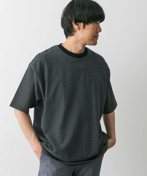 URBAN RESEARCH DOORS(アーバンリサーチドアーズ)の「ミジンボーダーショートスリーブTシャツ(Tシャツ/カットソー・メンズ・ホワイト系その他/グレー系その他/ブラック系その他・LARGE/MEDIUM)」の10枚目の写真