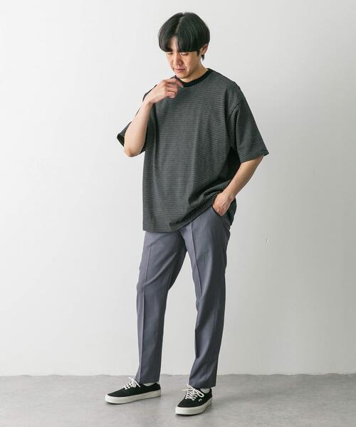 URBAN RESEARCH DOORS(アーバンリサーチドアーズ)の「ミジンボーダーショートスリーブTシャツ(Tシャツ/カットソー・メンズ・ホワイト系その他/グレー系その他/ブラック系その他・LARGE/MEDIUM)」の7枚目の写真