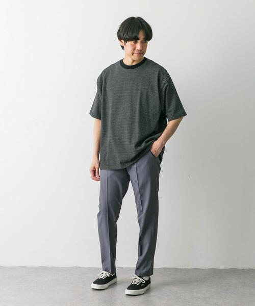 URBAN RESEARCH DOORS(アーバンリサーチドアーズ)の「ミジンボーダーショートスリーブTシャツ(Tシャツ/カットソー・メンズ・ホワイト系その他/グレー系その他/ブラック系その他・LARGE/MEDIUM)」の6枚目の写真
