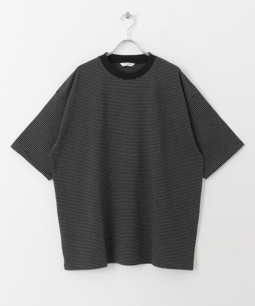 URBAN RESEARCH DOORS(アーバンリサーチドアーズ)の「ミジンボーダーショートスリーブTシャツ(Tシャツ/カットソー・メンズ・ホワイト系その他/グレー系その他/ブラック系その他・LARGE/MEDIUM)」の5枚目の写真