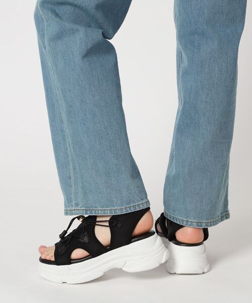 ESPERANZA（エスペランサ）の「ラメレーススニーカーサンダル 24SS（サンダル・レディース・ブラック系2・S/M/L/LL）」の19枚目の写真