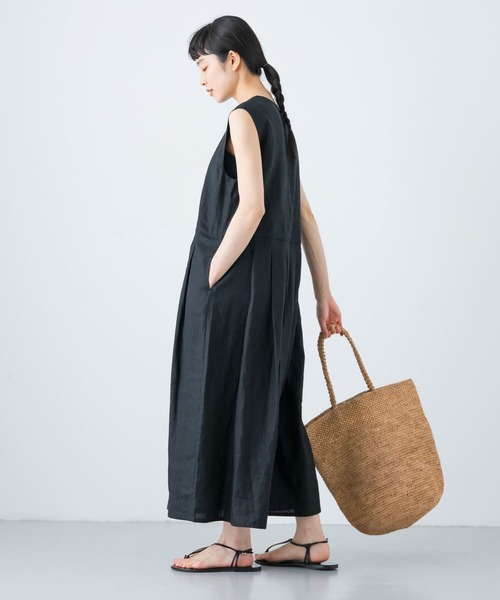 かぐれ（カグレ）の「リネンタックワンピース（ワンピース）」 - WEAR