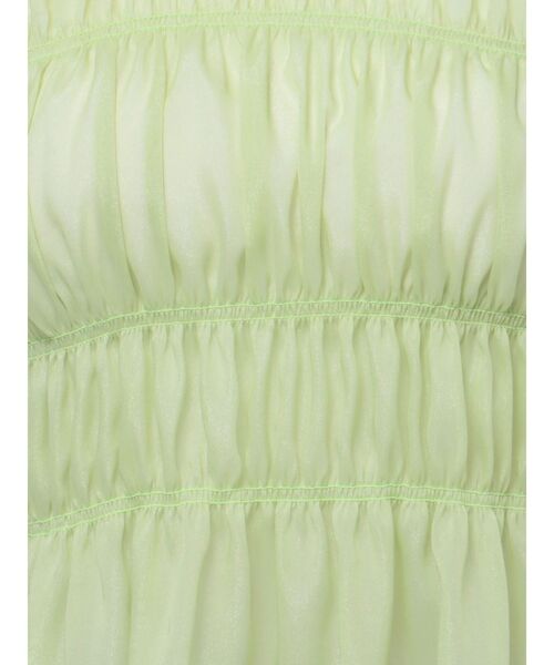 MURUA（ムルーア）の「ノースリシャーリングブラウス（シャツ/ブラウス・レディース・ライトグリーン/アイボリー/ブラック・FREE）」の10枚目の写真