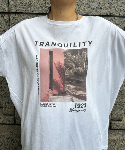 DouDou（ドゥドゥ）の「ワイドフォトプリントTEE（Tシャツ