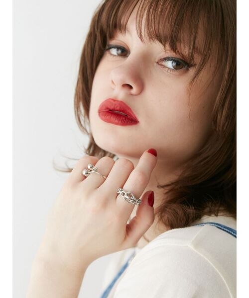 jouetie（ジュエティ）の「2SETチェーンリング（リング・レディース・ゴールド/シルバー・FREE）」の4枚目の写真