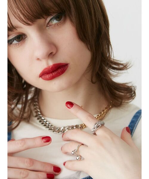 jouetie（ジュエティ）の「2SETチェーンリング（リング・レディース・ゴールド/シルバー・FREE）」の5枚目の写真