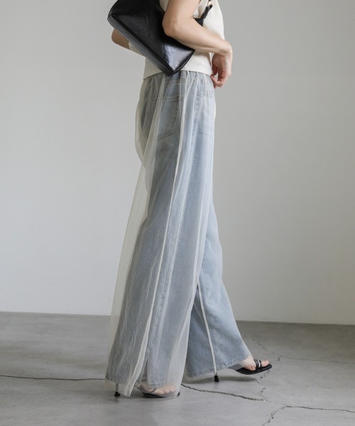 select MOCA（セレクトモカ）の「チュールパンツ（その他パンツ・レディース・アイボリー/ブラック・FREE）」の22枚目の写真