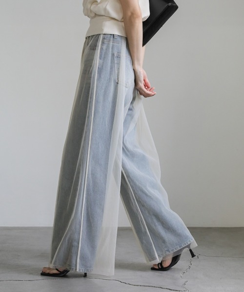 select MOCA（セレクトモカ）の「チュールパンツ（その他パンツ・レディース・アイボリー/ブラック・FREE）」の19枚目の写真