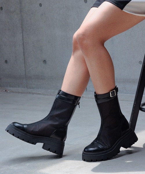 PAGEBOY(ページボーイ)の「メッシュブーツ(ブーツ・レディース・ブラック・MEDIUM/LARGE)」の5枚目の写真