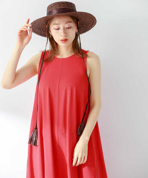 URBAN RESEARCH Sonny Label（アーバンリサーチサニーレーベル）の「Aラインカットワンピース（ワンピース・レディース・ネイビー/レッド/ブラック・FREE）」の17枚目の写真